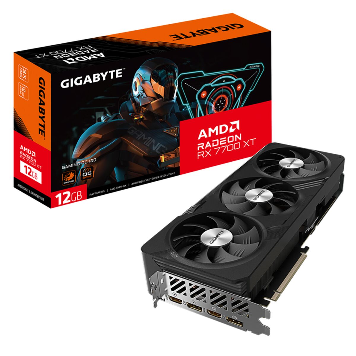 Grafikkort Gigabyte RX 7700 XT GAMING OC 12 GB GDDR6 - 2