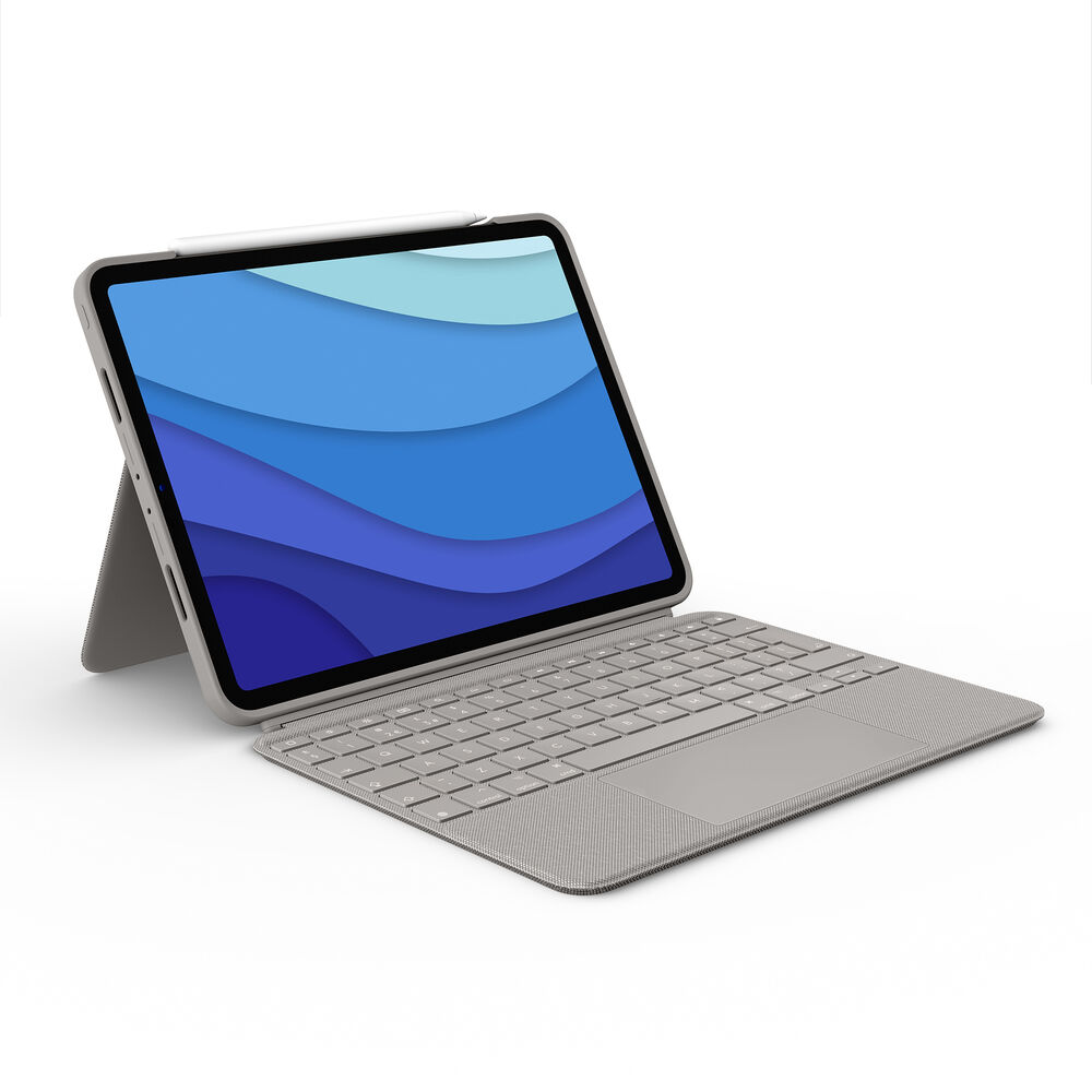 Väska till Läsplatta och Tangentbord Logitech iPad Pro 11 Grå Qwerty Spanska QWERTY