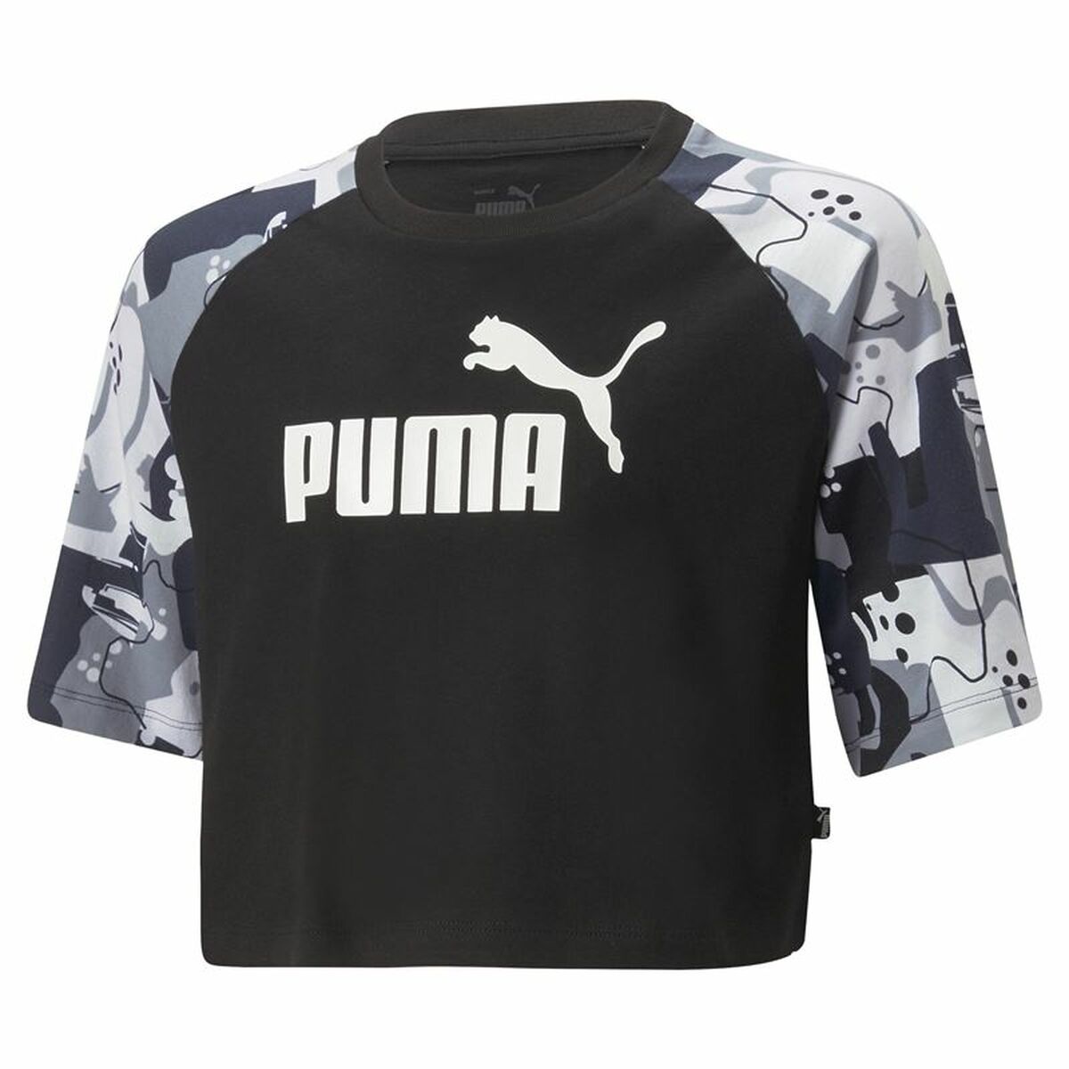 Barn T-shirt med kortärm Puma Ess+ Street Art Svart - 9