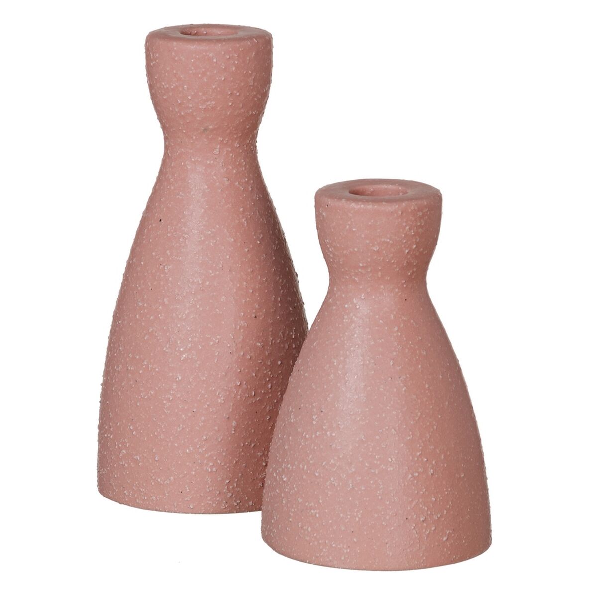 Ljusstakar Rosa Keramik 9,5 x 9,5 x 12 cm - 2
