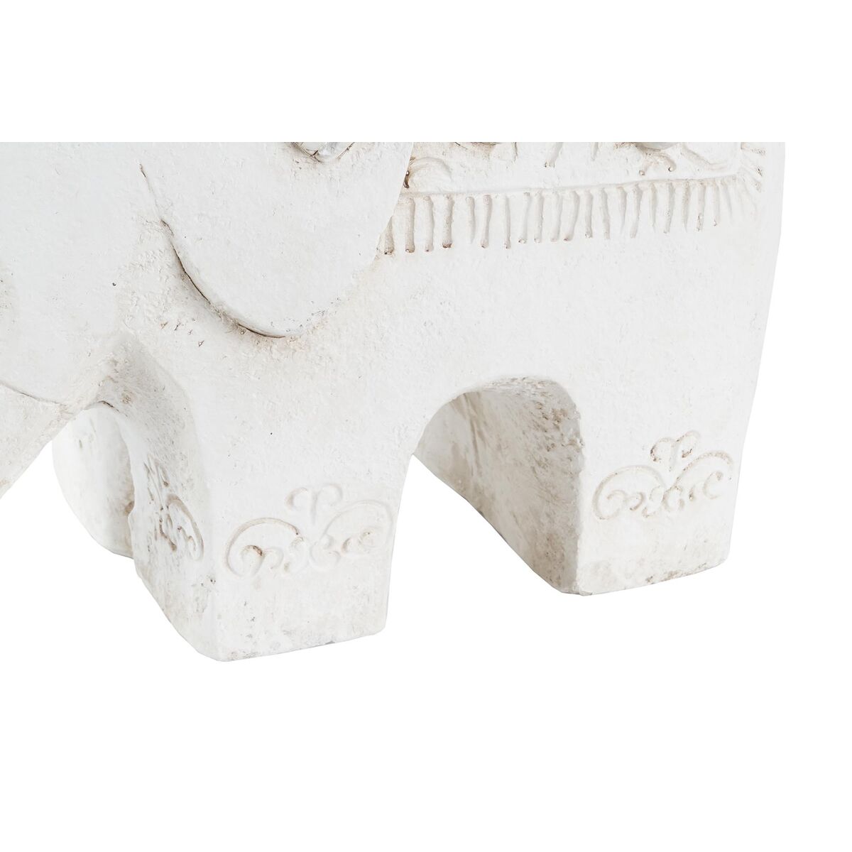 Prydnadsfigur DKD Home Decor Vit Elefant Orientalisk 44 x 22 x 40 cm - 2