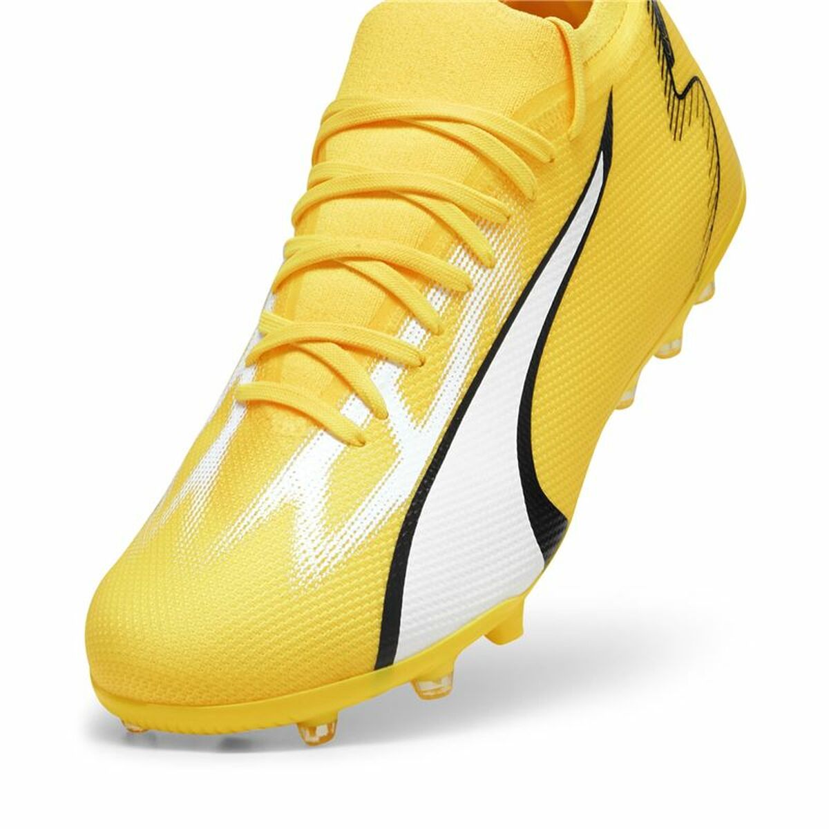 Fotbollsskor för vuxna Puma Ultra Match MG Gul - 4
