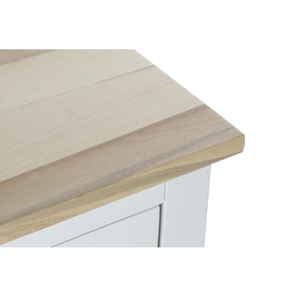 Byrå DKD Home Decor S3022229 Vit Naturell Glas Poppel Cottage 80 x 40 x 85 cm - 7
