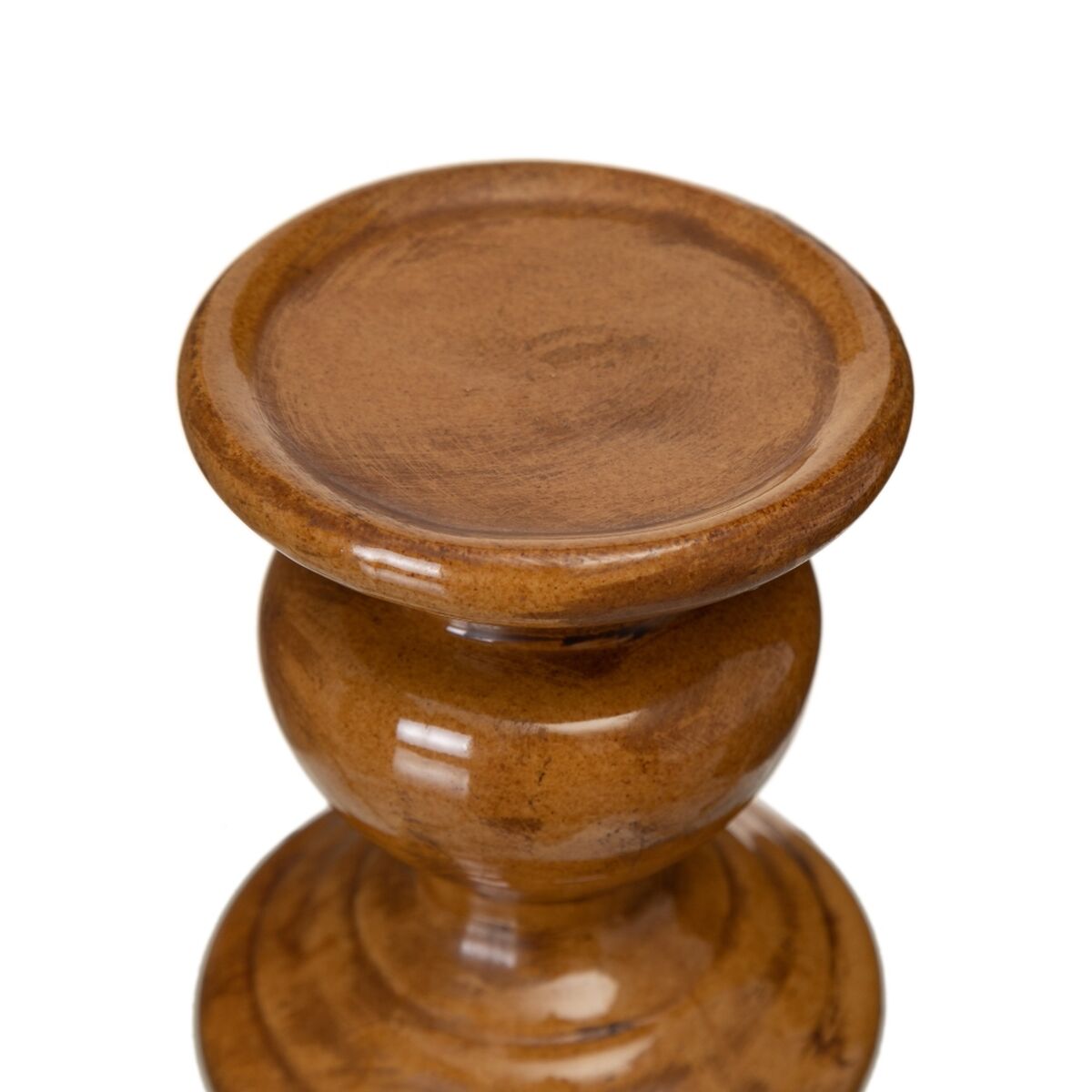 Ljusstakar Karamellfärgat Keramik 11,5 x 11,5 x 13,5 cm - 3