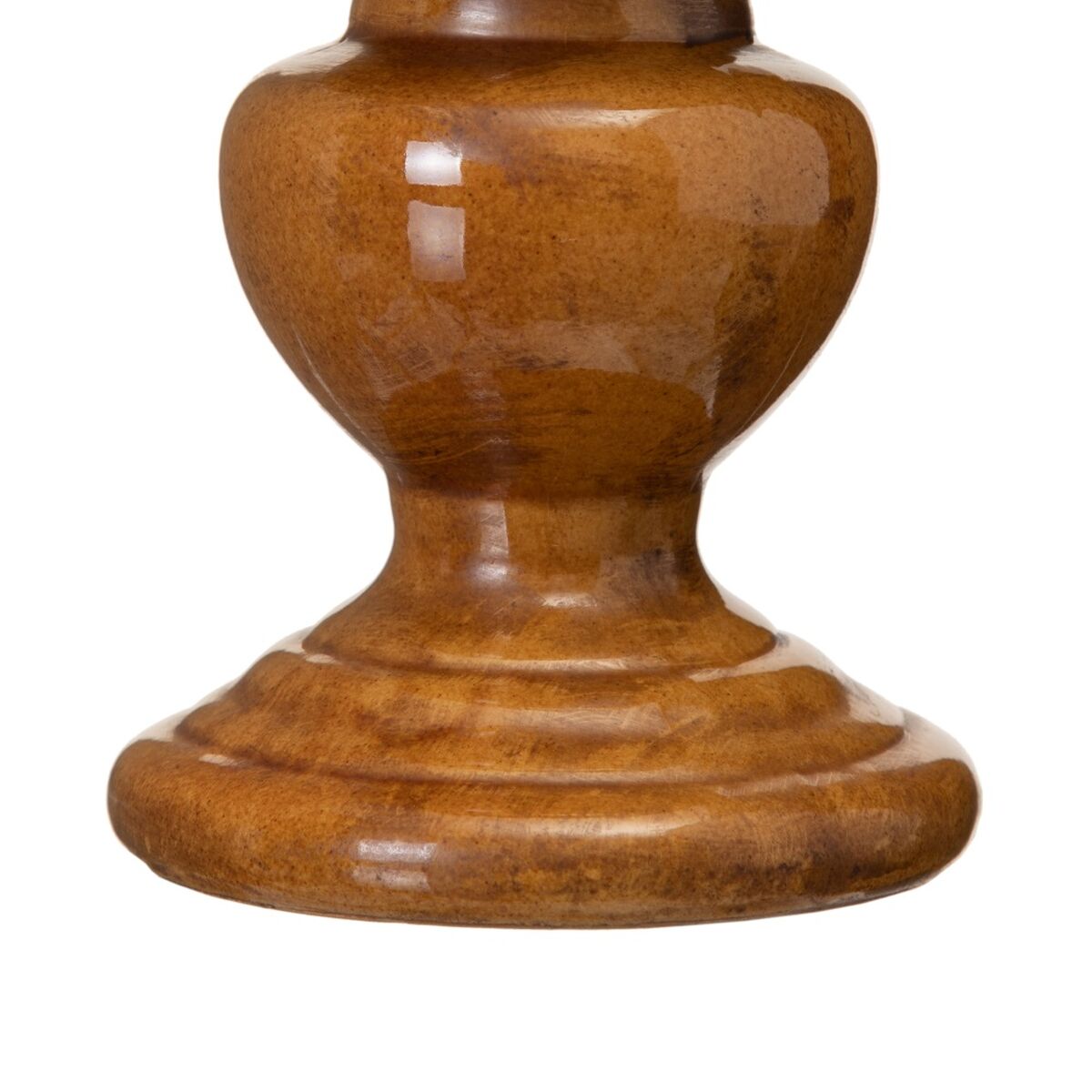 Ljusstakar Karamellfärgat Keramik 11,5 x 11,5 x 13,5 cm - 4