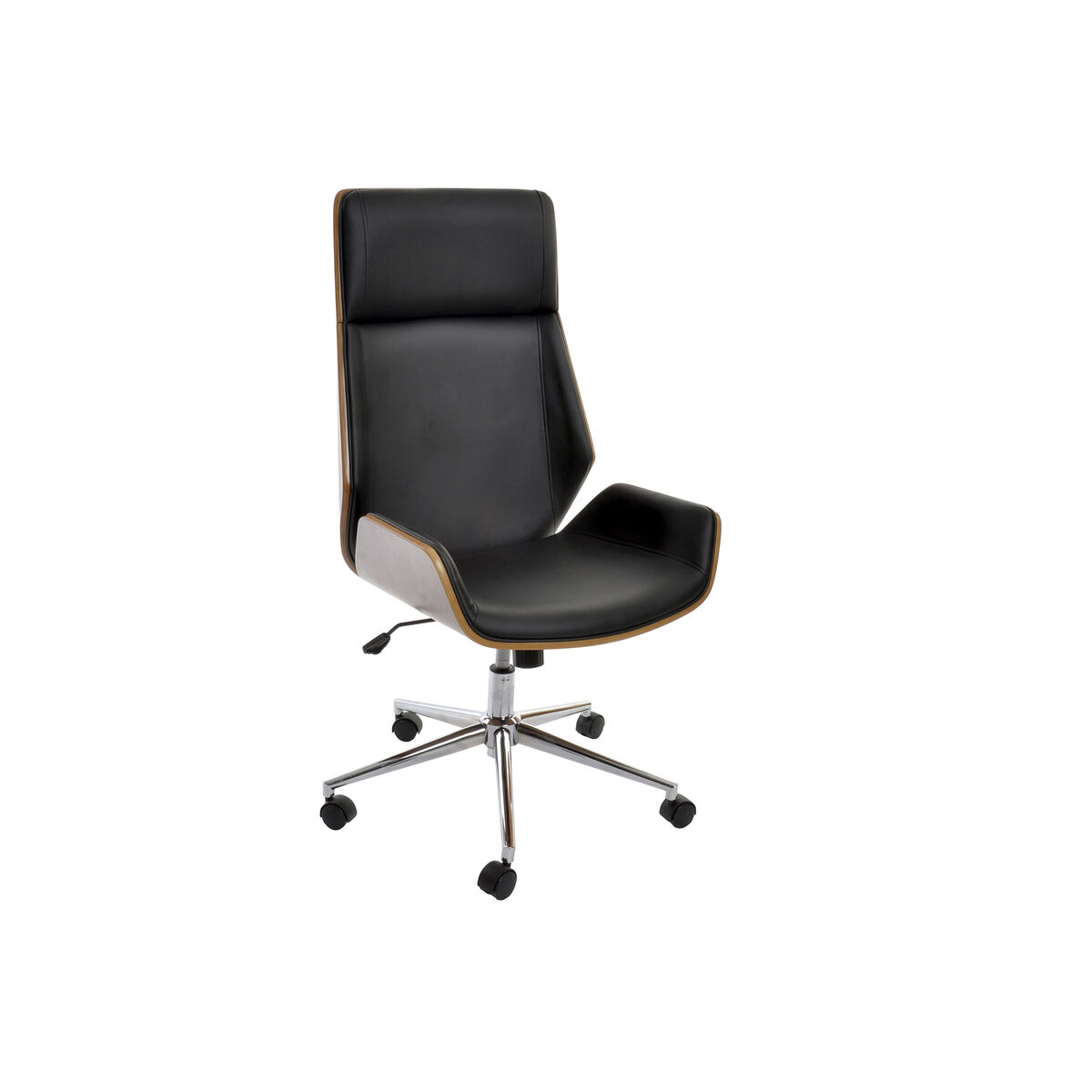 Kontorsstol DKD Home Decor Brun Svart