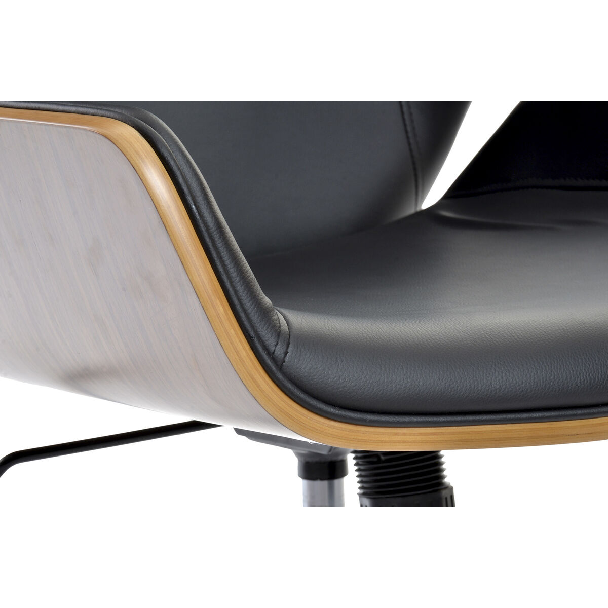Kontorsstol DKD Home Decor Brun Svart - 2