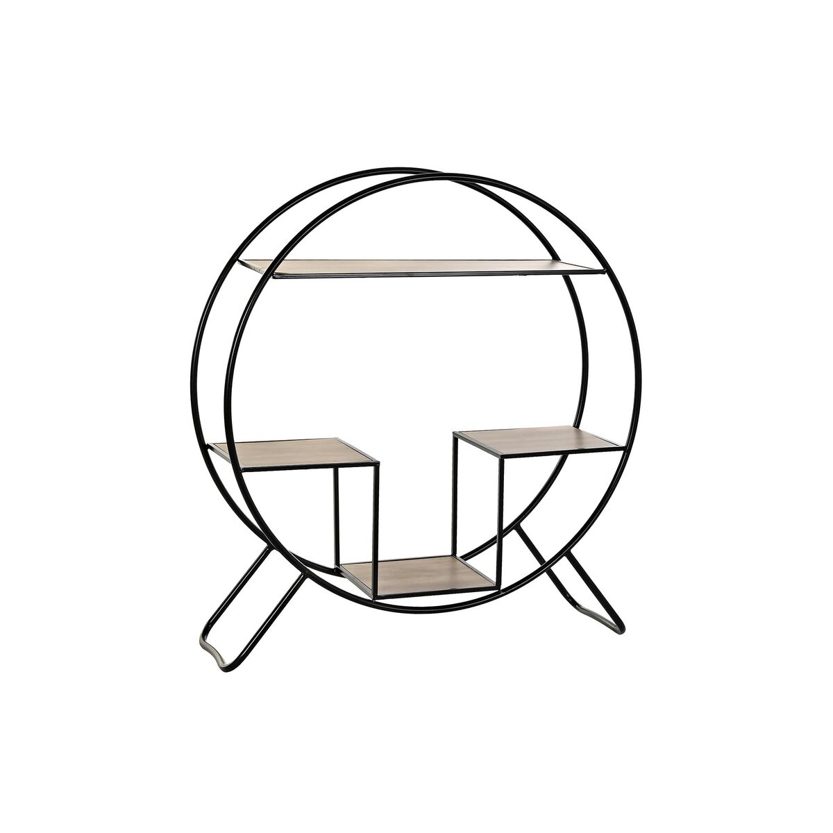 Bokhylla DKD Home Decor Svart Ljusgrå Metall Gran 90 x 30 x 100 cm (1) - 5