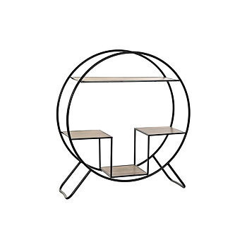 Bokhylla DKD Home Decor Svart Ljusgrå Metall Gran 90 x 30 x 100 cm (1)