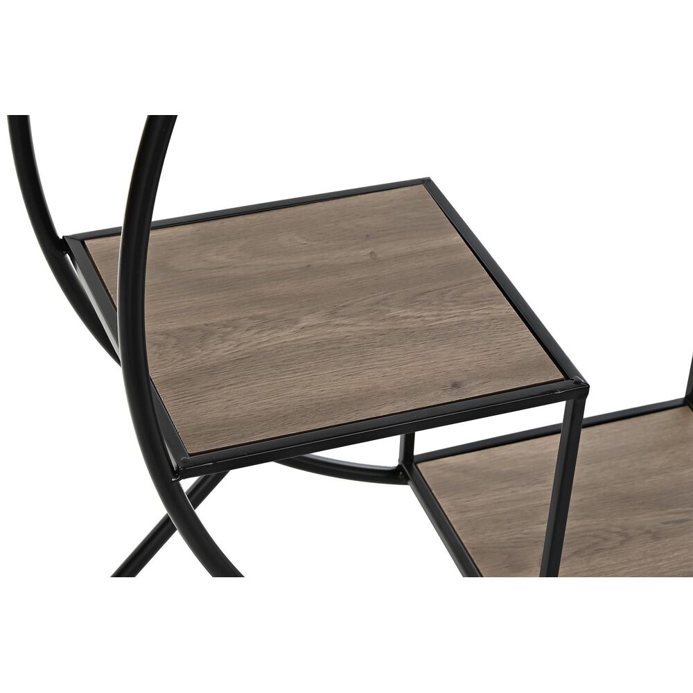 Bokhylla DKD Home Decor Svart Ljusgrå Metall Gran 90 x 30 x 100 cm (1) - 4