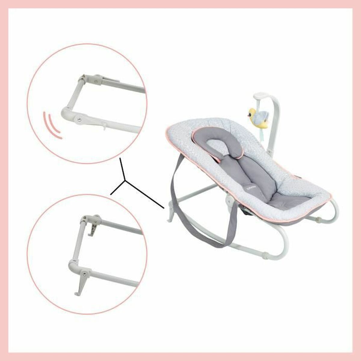 Hängmatta för bebis Babymoov A012432 Grå - 3