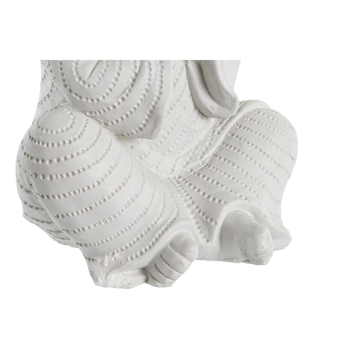 Prydnadsfigur DKD Home Decor 24 x 22 x 39 cm Vit Munk Orientalisk (3 Delar) - 2