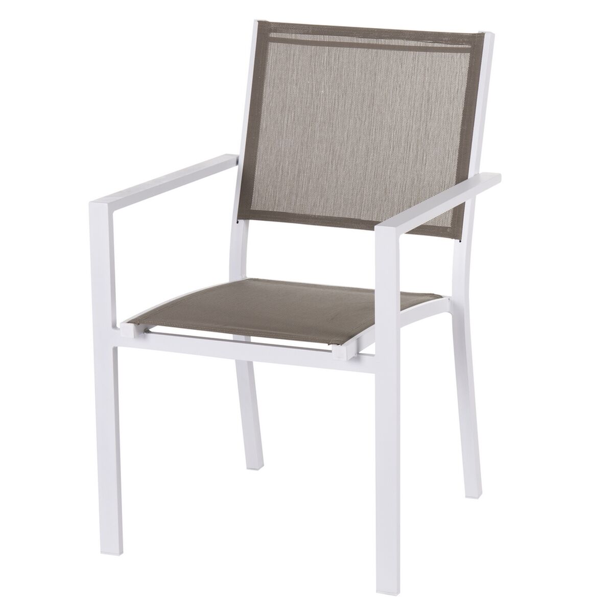 Kerti szék Thais 55,2 x 60,4 x 86 cm Beige-brun (taupe) Aluminium Vit - 5