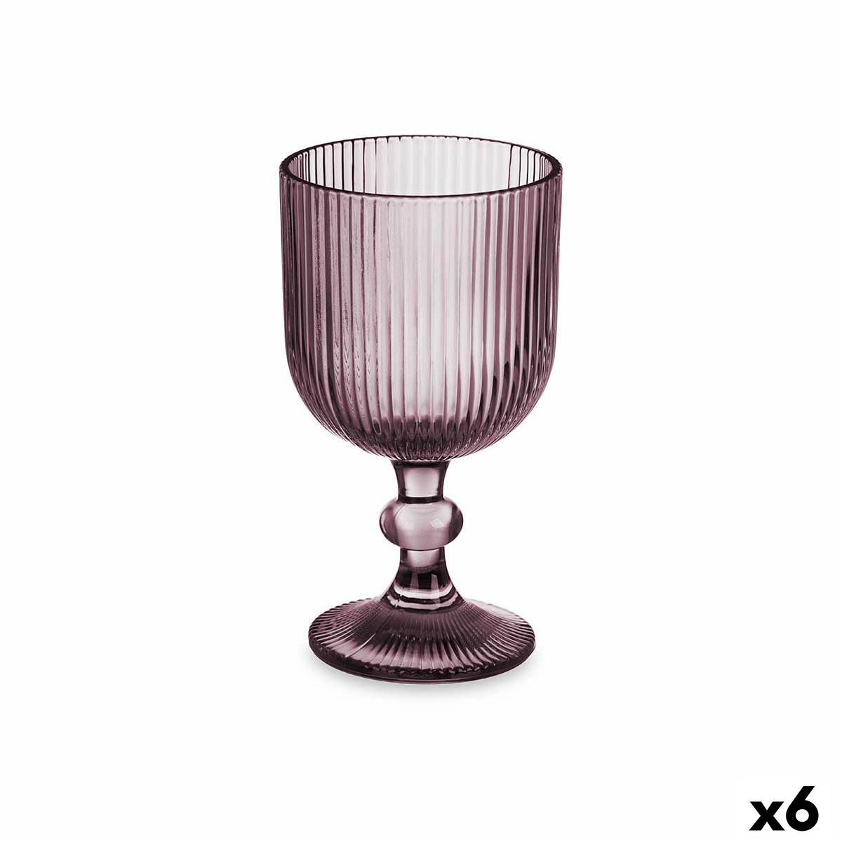 Vinglas Vivalto Rosa Glas 260 ml Ränder (6 antal)