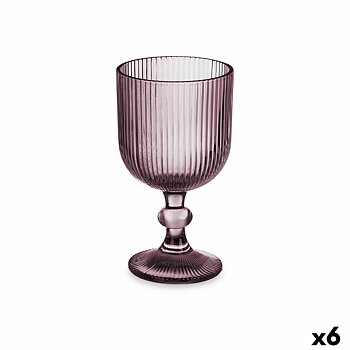 Vinglas Vivalto Rosa Glas 260 ml Ränder (6 antal)