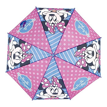 Automatiskt paraply Minnie Mouse Lucky Blå Rosa (Ø 84 cm)
