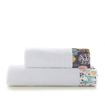 Handduksset HappyFriday Moshi Moshi Woodland Multicolour 2 Delar