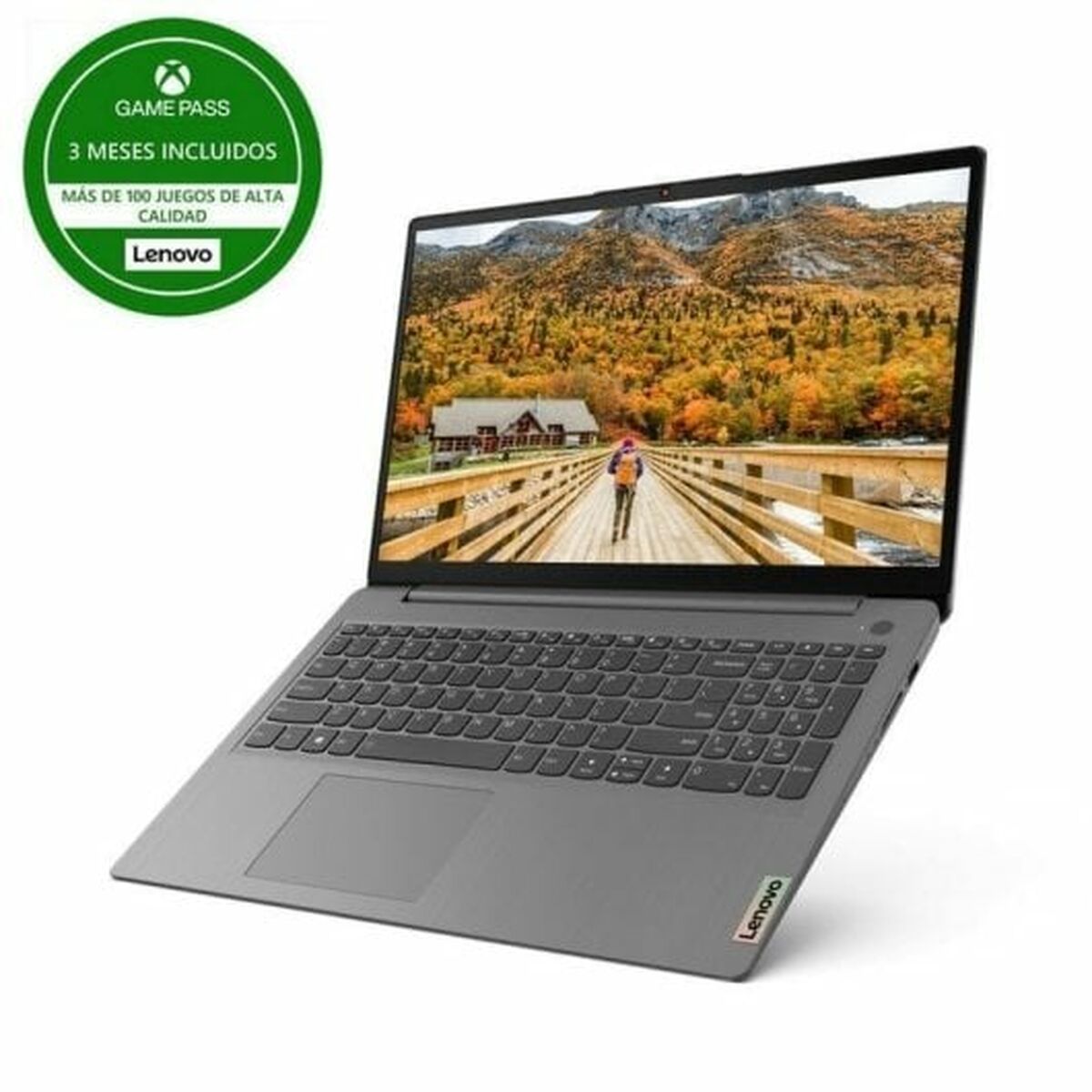 Bärbar dator Lenovo 15,6" 8 GB RAM 256 GB SSD Ryzen 7 5700U QWERTY - 2