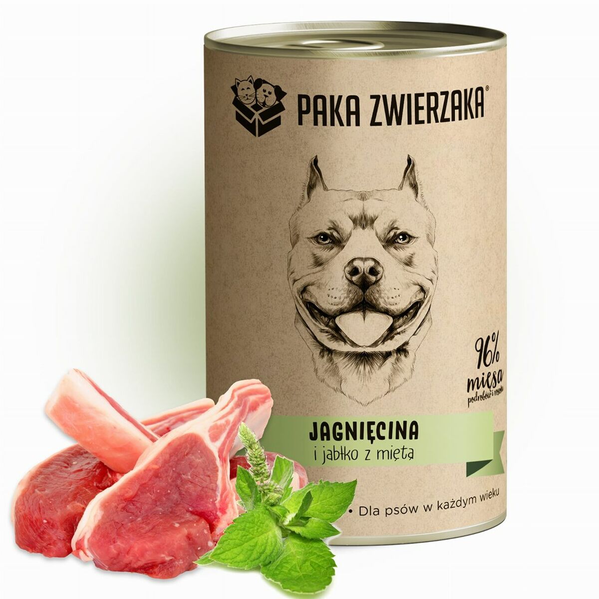 Våt mat Paka Zwierzaka Lamm 400 g - 2