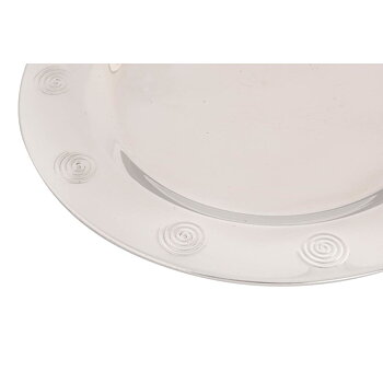 Tallriksunderlägg DKD Home Decor Rostfritt stål Plast Silvrig 30 x 30 x 0,5 cm