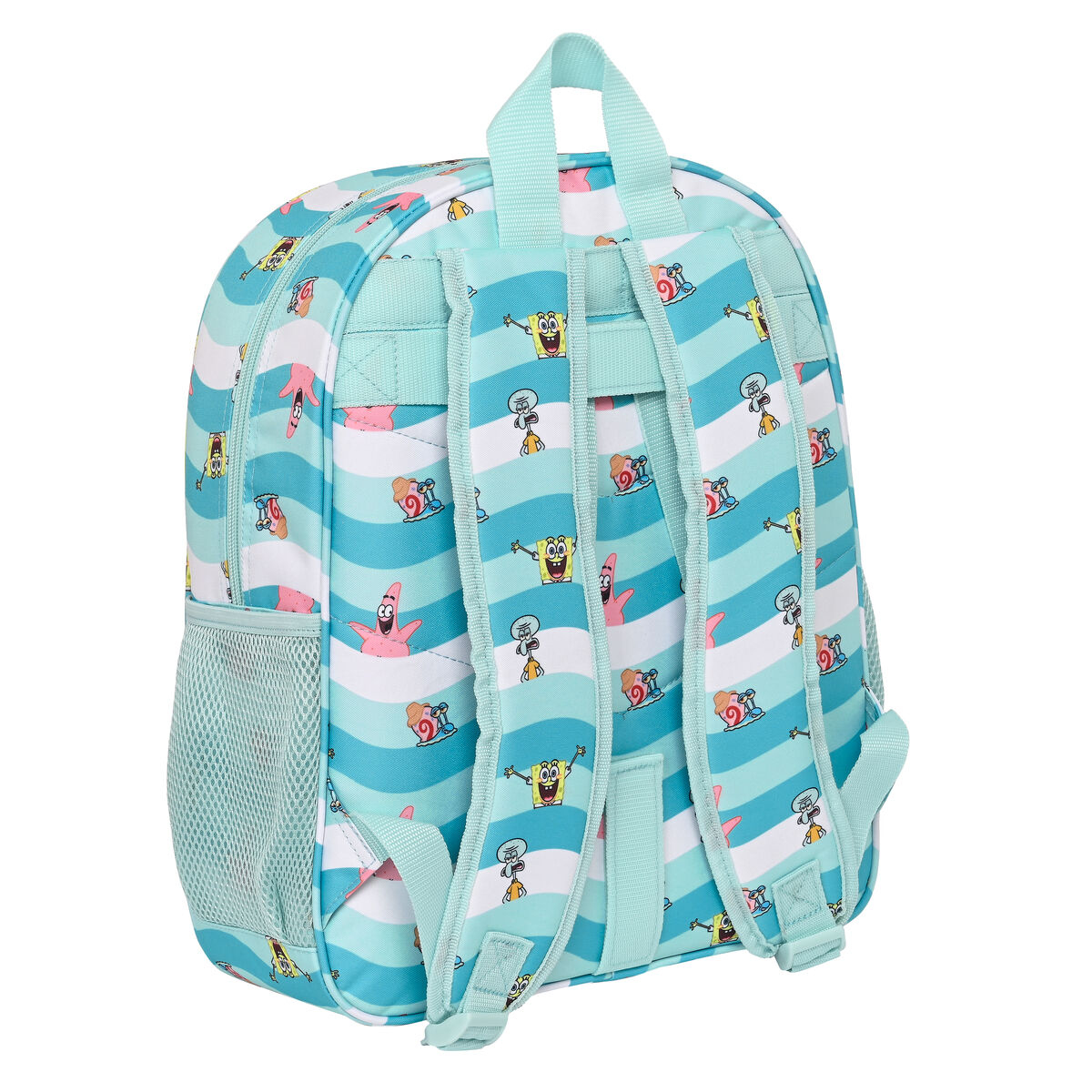 Skolryggsäck Spongebob Stay positive Blå Vit 32 x 38 x 12 cm - 5