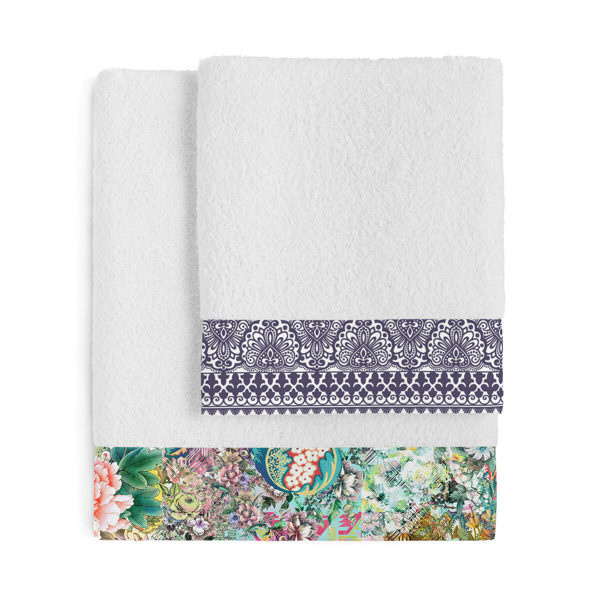 Handduksset HappyFriday Boho chic Multicolour 2 Delar