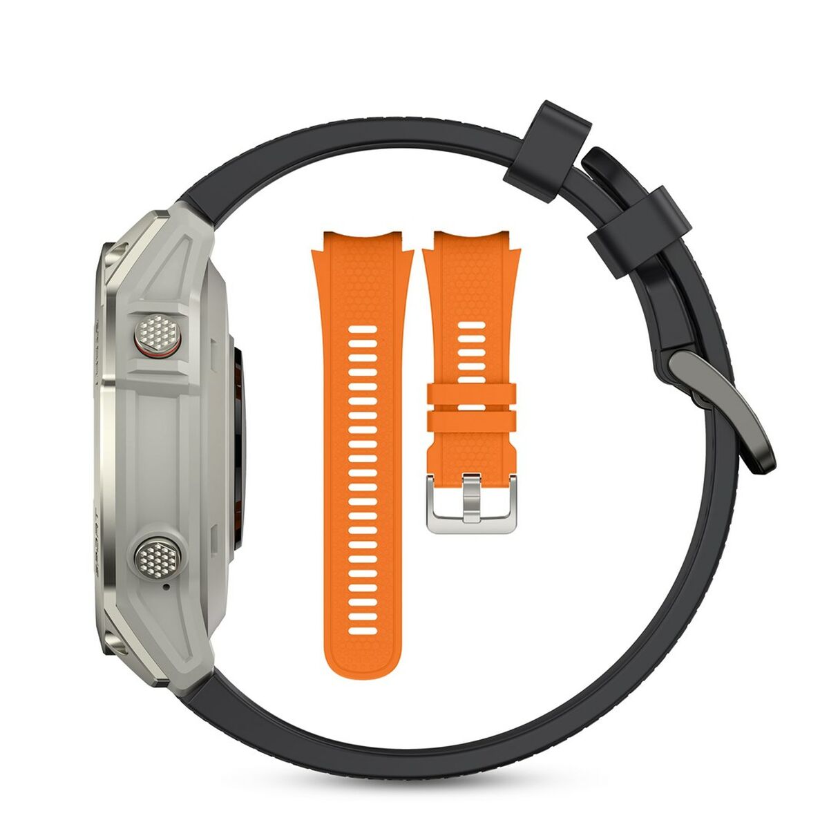 Smartklocka Manta SWA001SL Svart Orange Silvrig 1,43" - 3