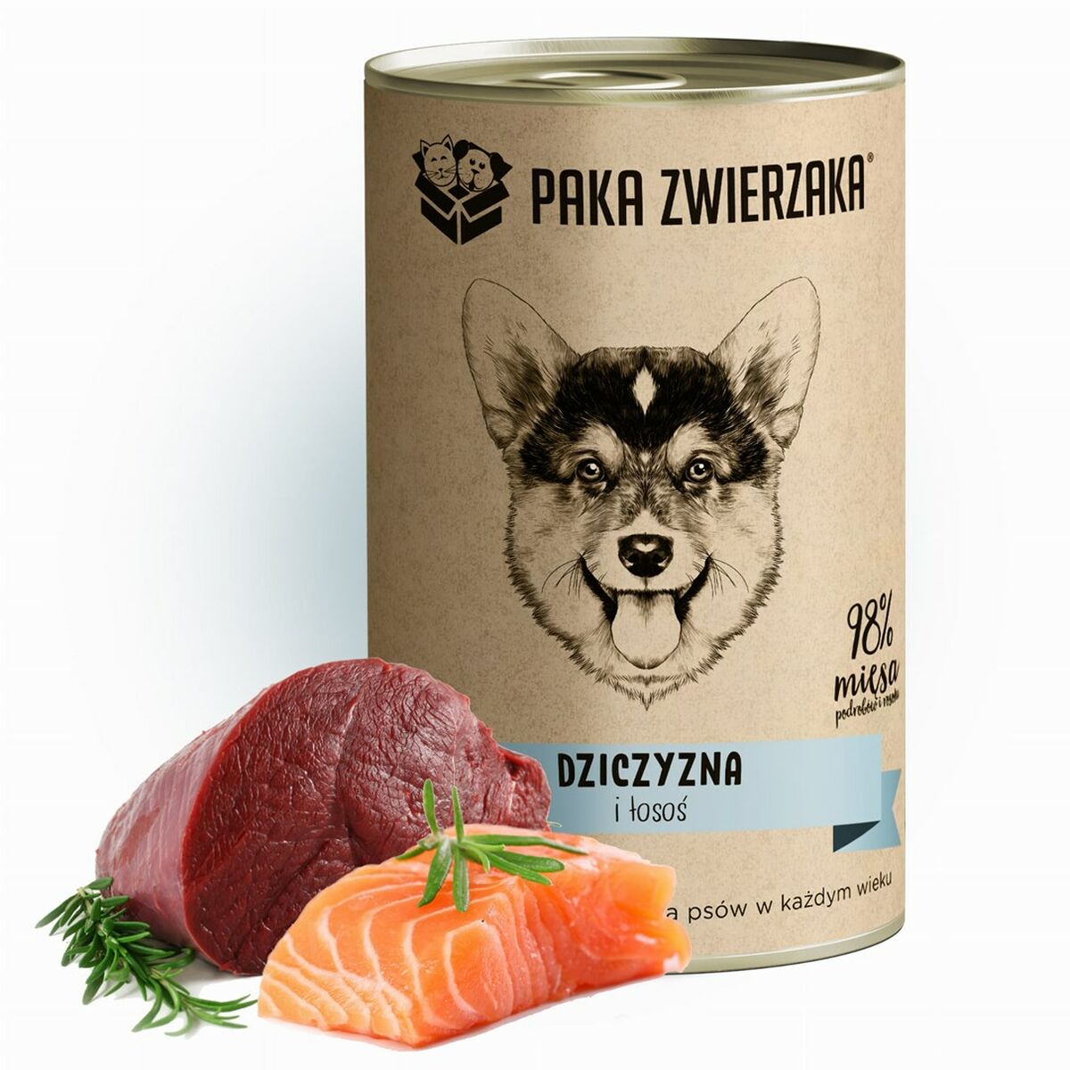 Våt mat Paka Zwierzaka Rådjur 400 g - 2