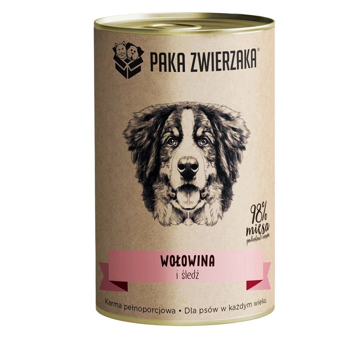 Våt mat Paka Zwierzaka Beef and herring Nötkött 400 g