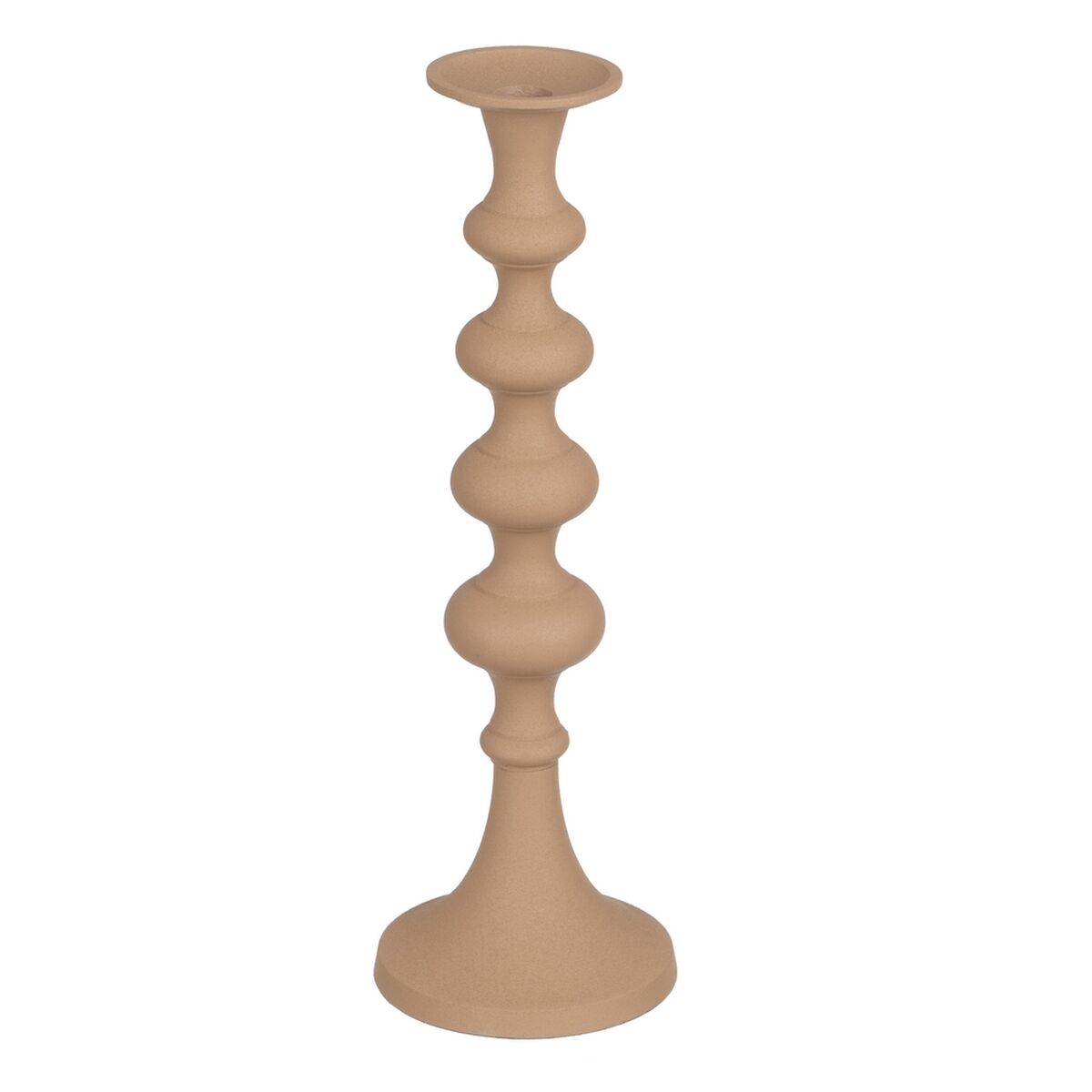Ljusstakar 13 x 13 x 39,5 cm Beige Aluminium