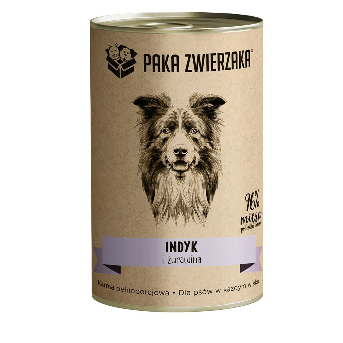 Våt mat Paka Zwierzaka Turkey and cranberries Kalkon 400 g