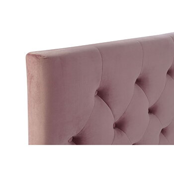 Säng DKD Home Decor Trä Metall Rosa 180 x 200 cm 187 x 210 x 137 cm