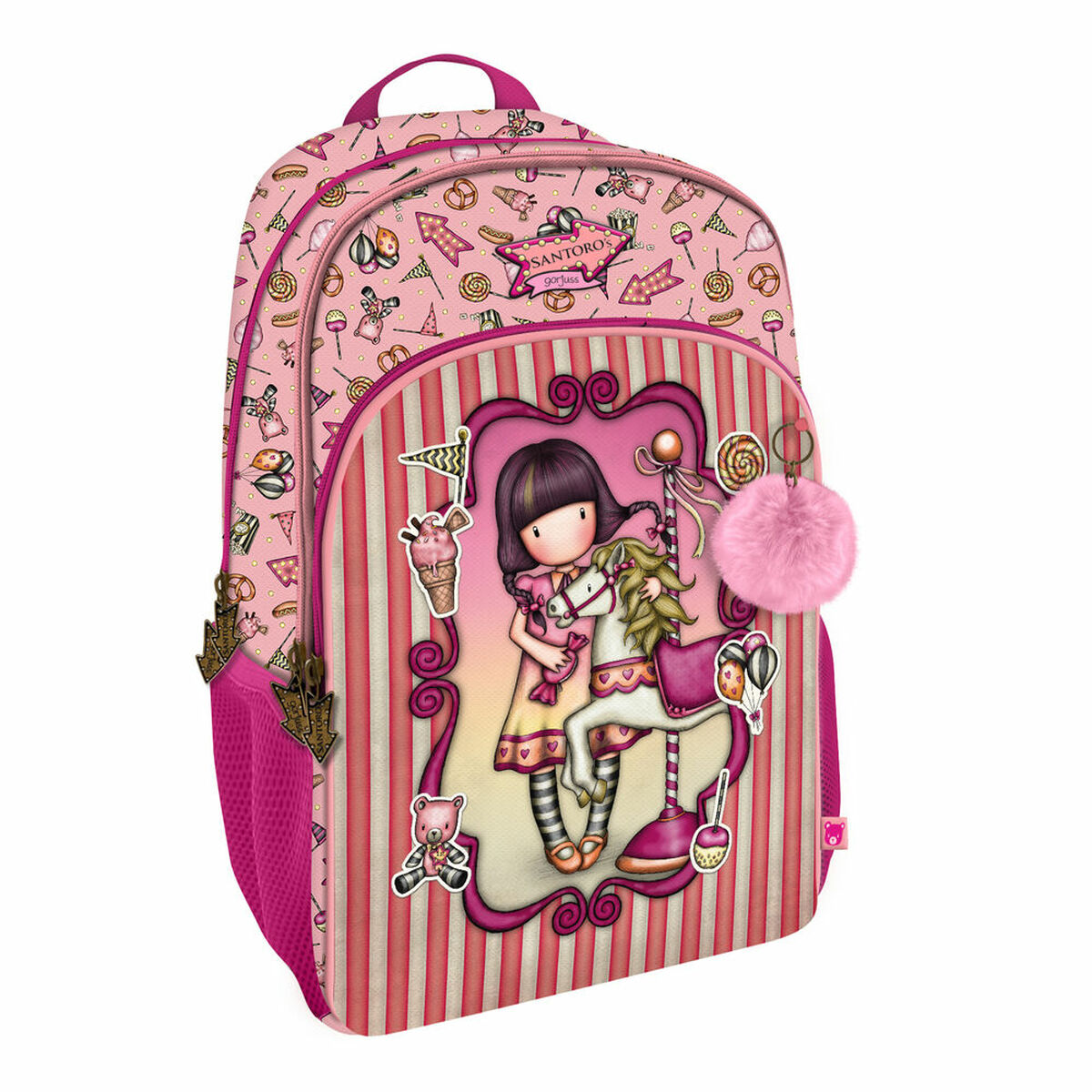 Skolryggsäck Gorjuss Carousel Lax 29 x 45 x 17 cm - 3