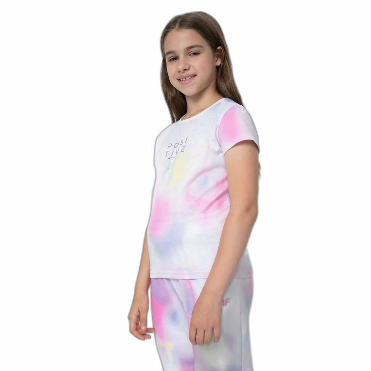 Barn T-shirt med kortärm 4F  F382 Vit - 2