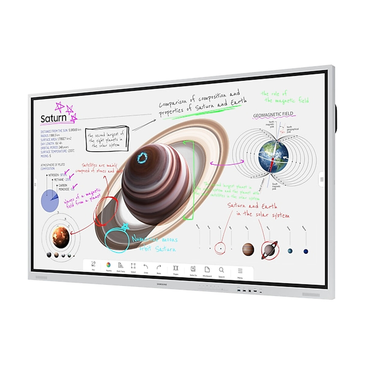 Interaktiv Pekskärm Samsung WM75B 75" 60 Hz 4K Ultra HD - 4