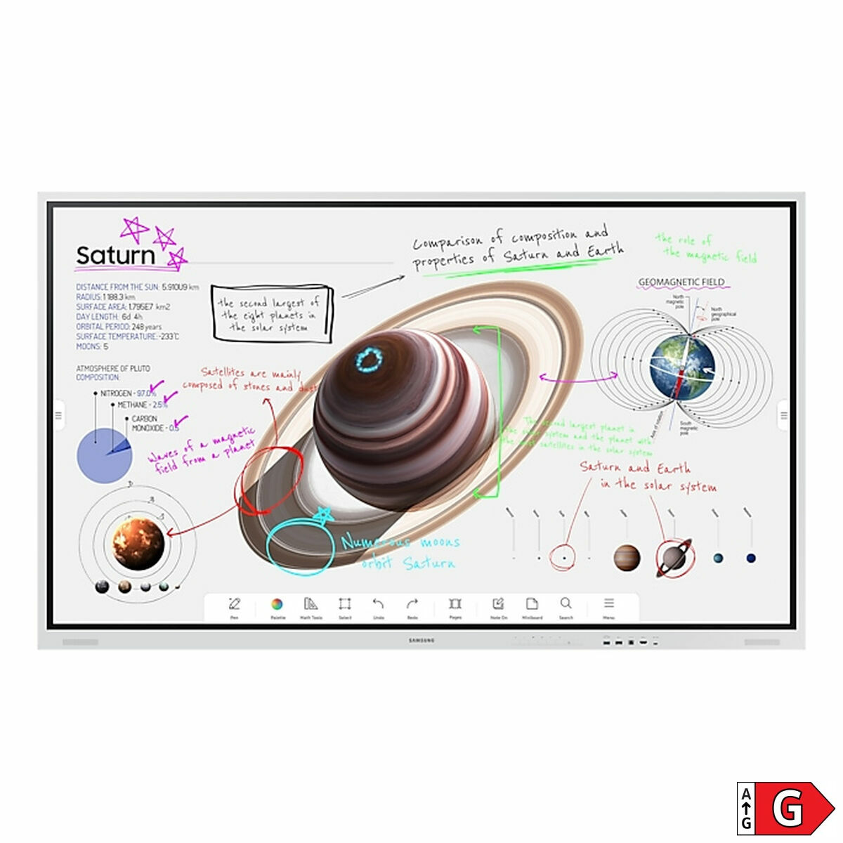 Interaktiv Pekskärm Samsung WM75B 75" 60 Hz 4K Ultra HD - 8