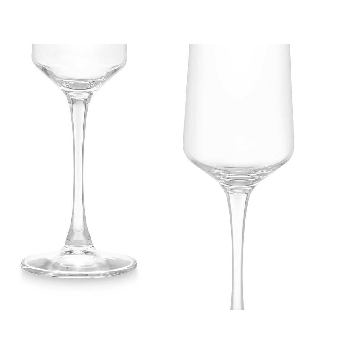 Champagneglas Vivalto REJ6323/BHZ6 Transparent Glas 250 ml (6 antal) - 5