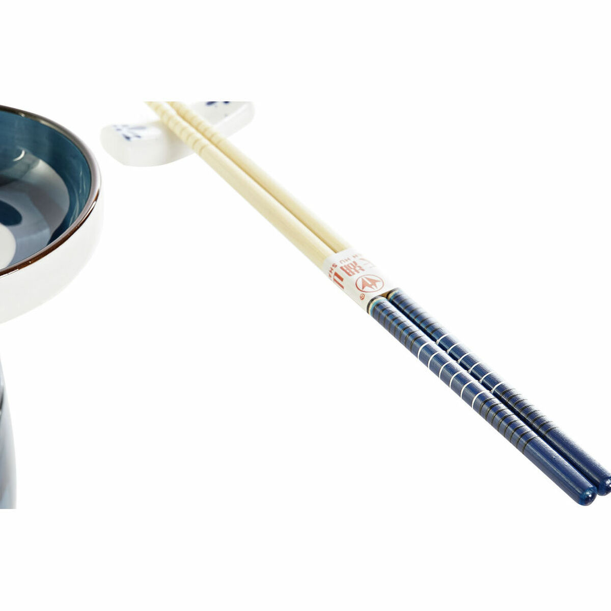 Sushiset DKD Home Decor 34 x 29,5 x 7,3 cm Porslin Blå Vit Orientalisk (34 x 29,5 x 7,3 cm) - 5
