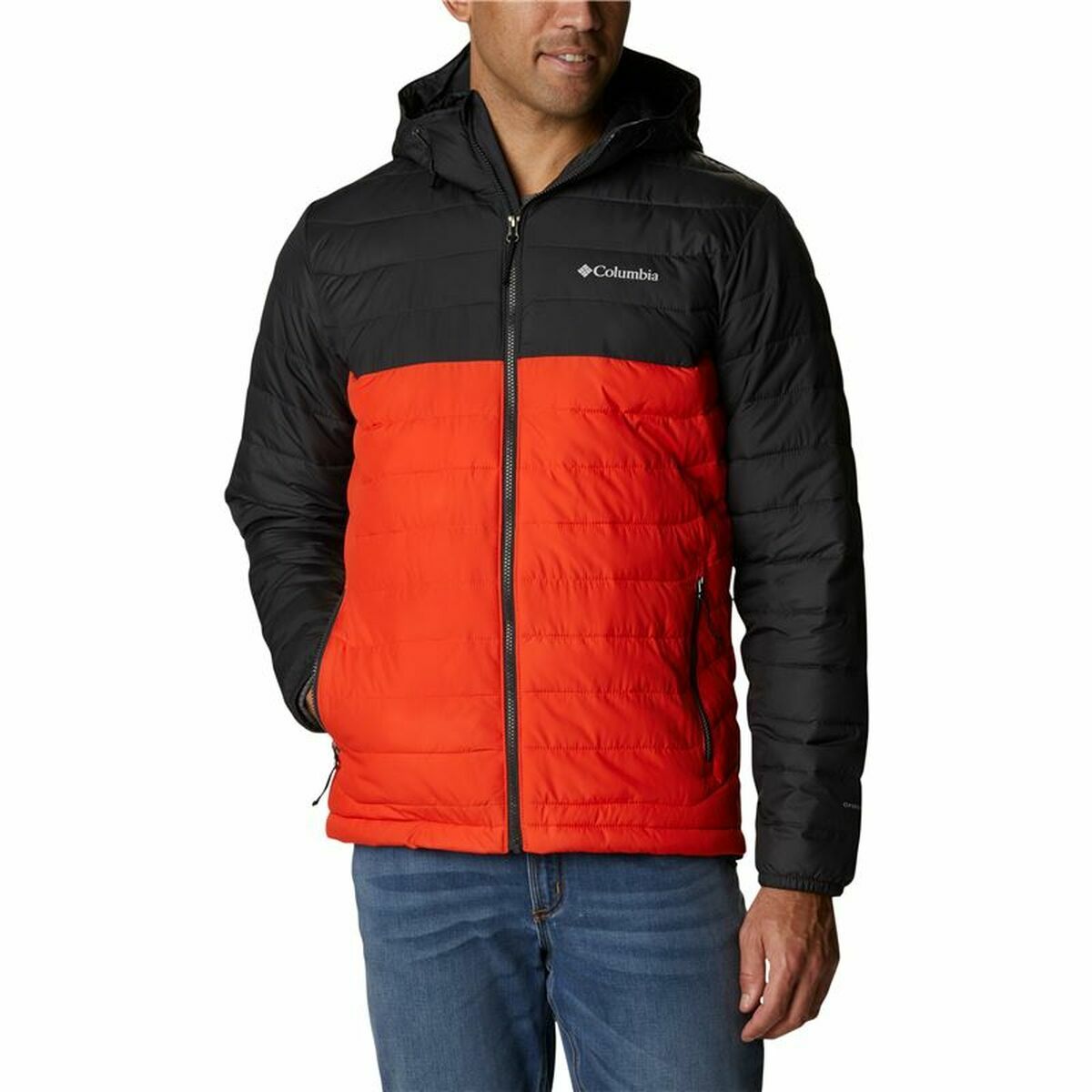 Träningsjacka Herr Columbia  Powder Lite™ Svart Orange - 4
