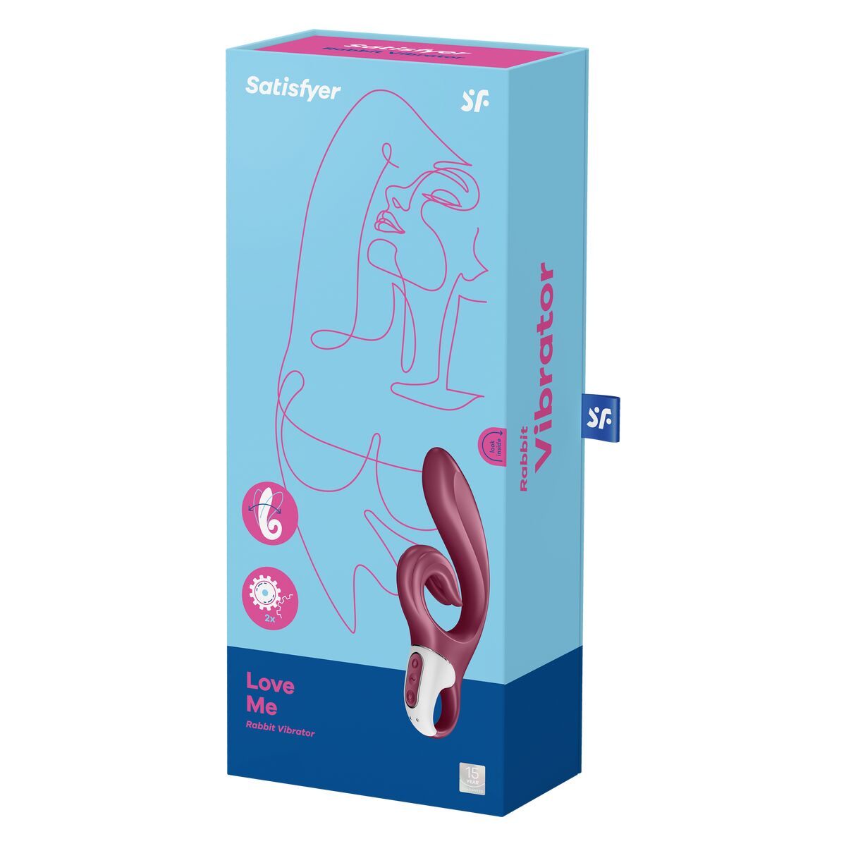 Dubbelvibrator Dual Stimulation Vibe Satisfyer Love me Röd - 6
