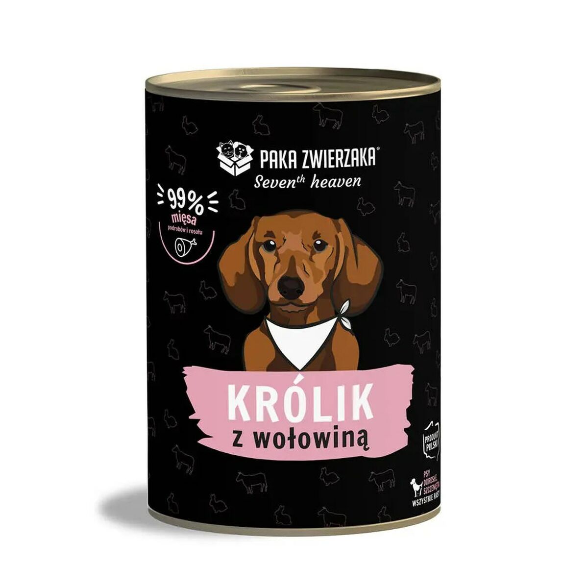 Våt mat Paka Zwierzaka Seventh Heaven Rabbit and beef Kanin 400 g