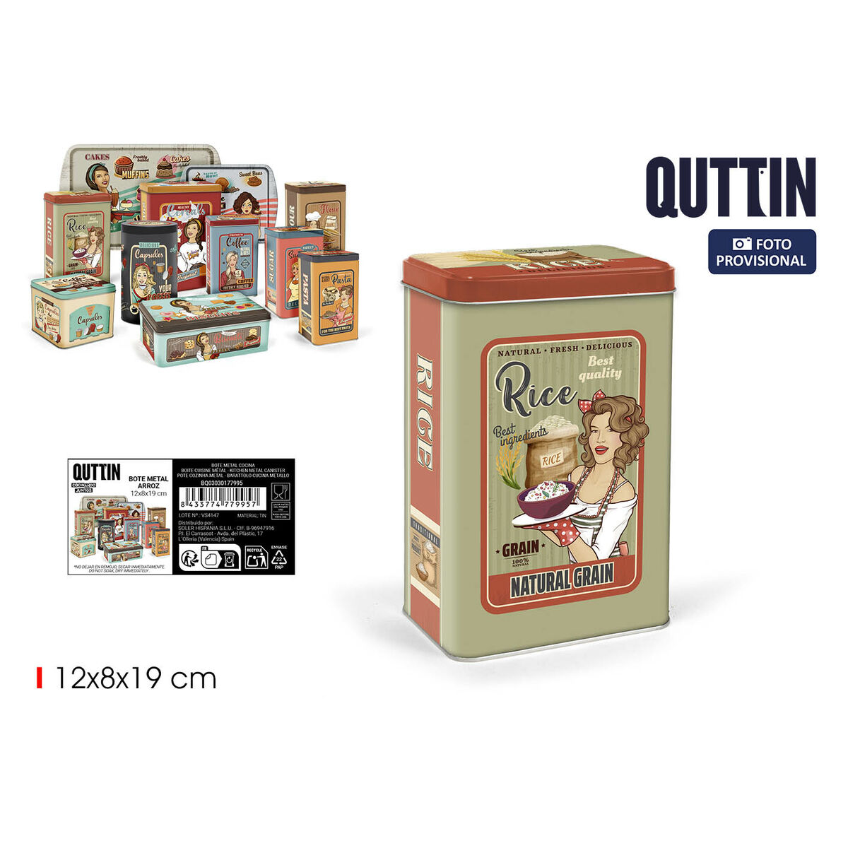 Burk Quttin RICE (12 antal) - 2