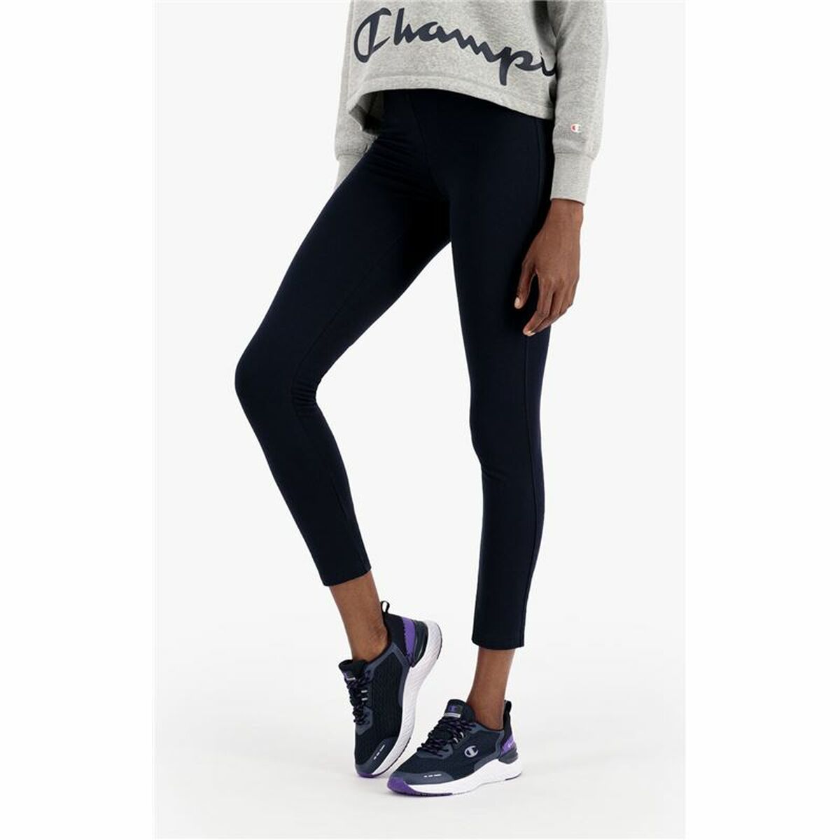 Sport-leggings, Dam Champion C Logo Stretch Mörkblå XS - 6