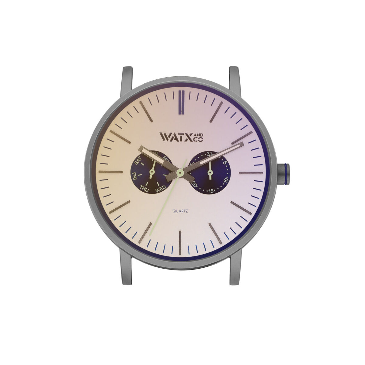 Unisexklocka Watx & Colors WXCA2737 Grå Silvrig (Ø 44 mm)