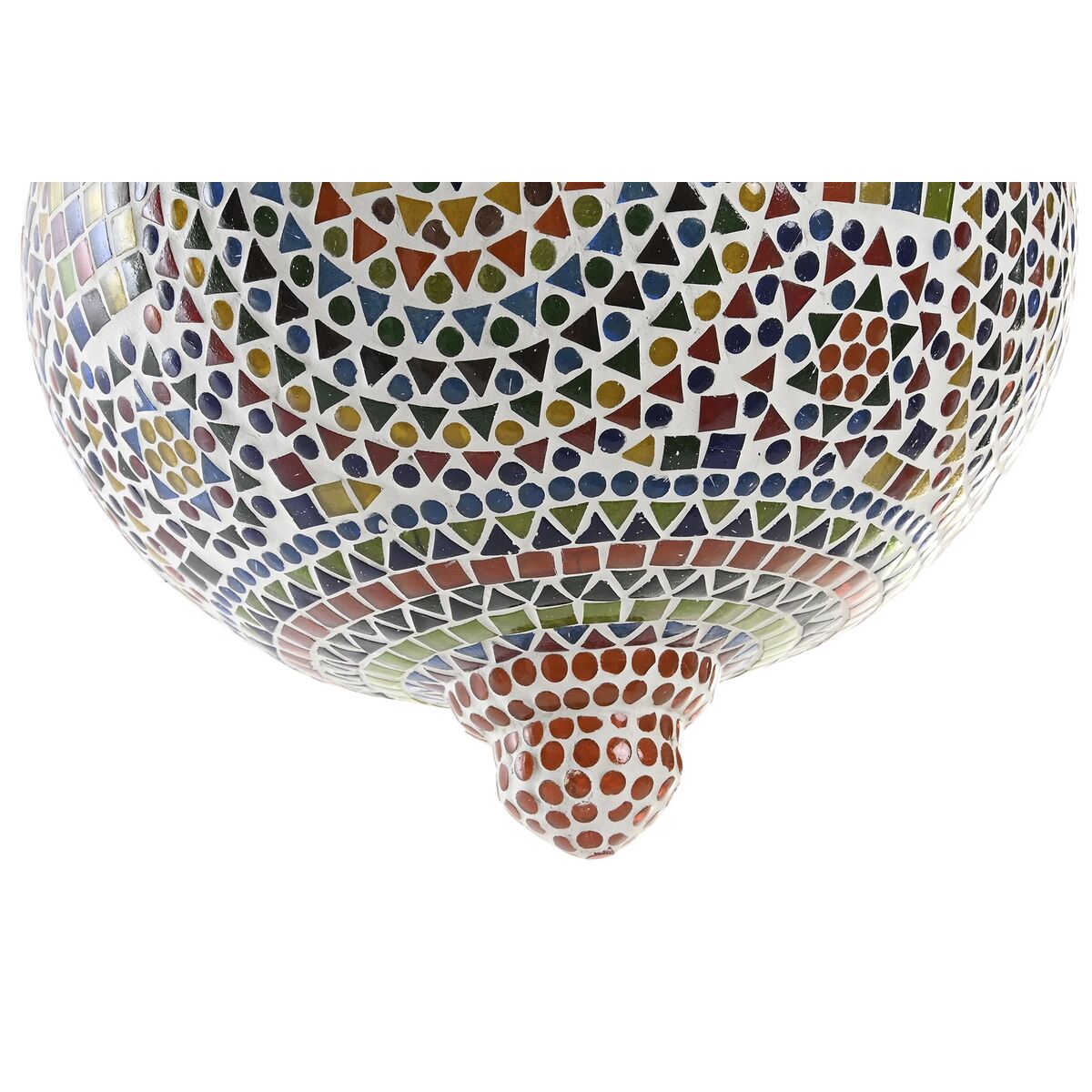 Taklampa DKD Home Decor Glas Multicolour 25 W 29 x 29 x 29 cm (2 antal) - 4