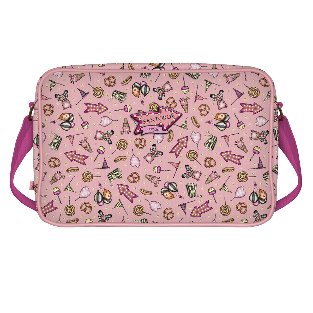 Skolväska Gorjuss Carousel Lax (35 x 26.5 x 10.5 cm) - 2