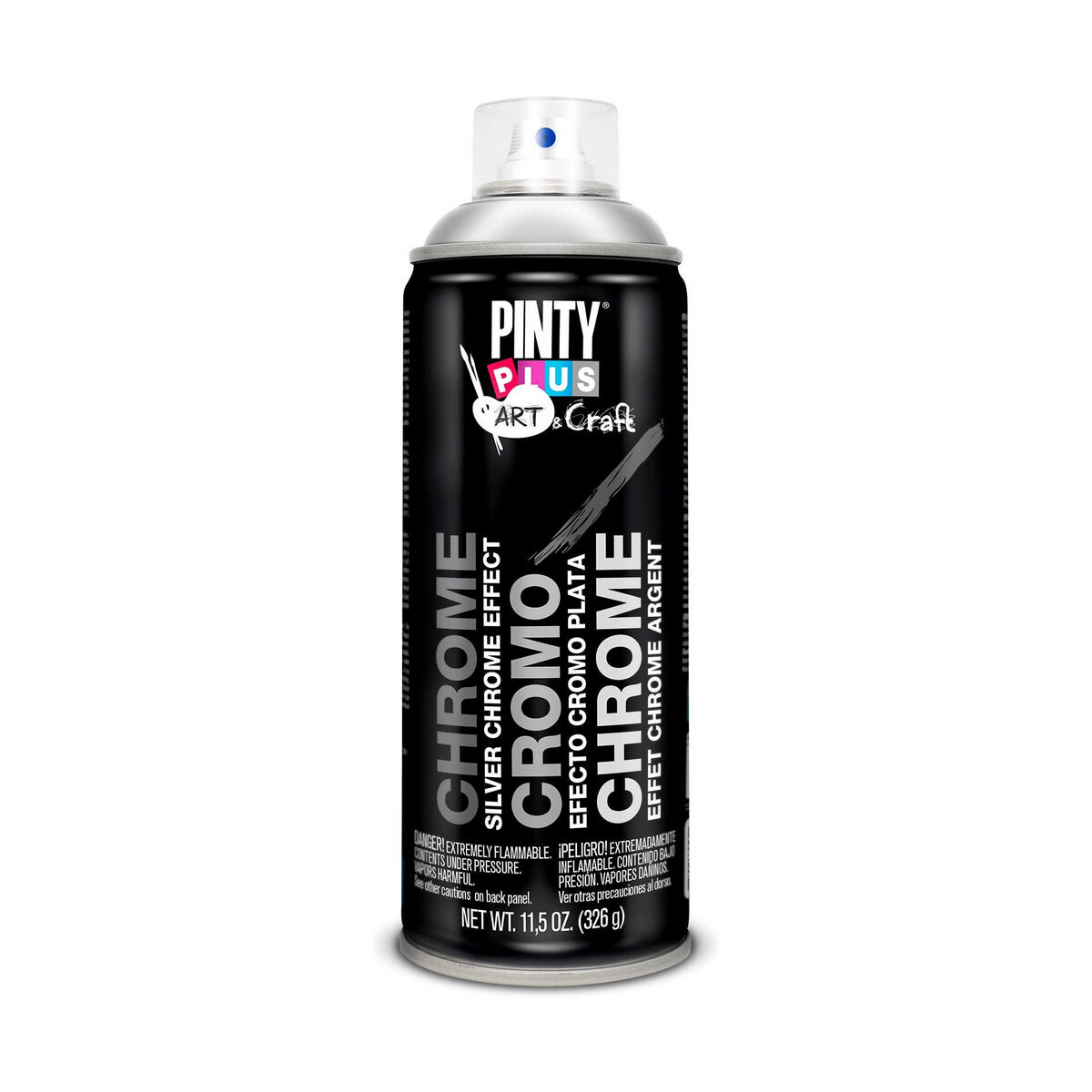 Sprejfärg Pintyplus Art & Craft C150 Krom 400 ml Silvrig