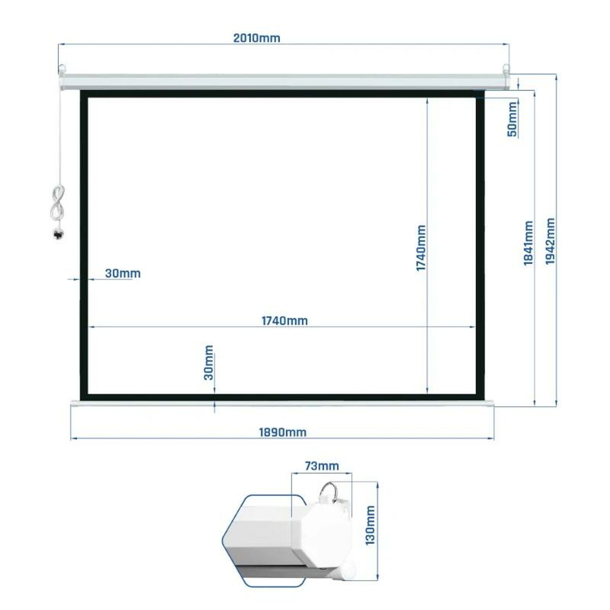 Projektionsduk iggual IGG319215 - 2