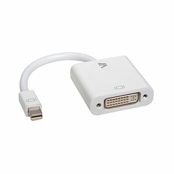 Mini-DisplayPort till DVI-adapter V7 CBL-MD1WHT-5N Vit