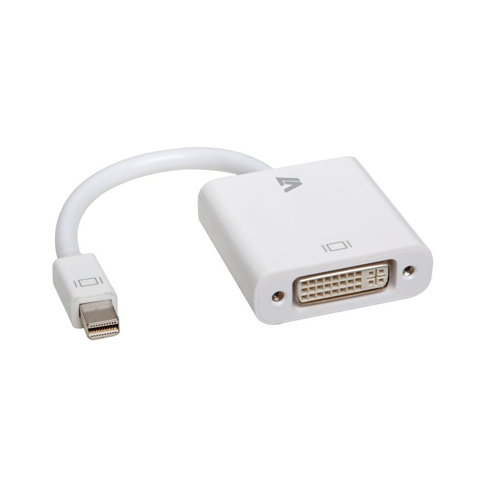 Mini-DisplayPort till DVI-adapter V7 CBL-MD1WHT-5N Vit